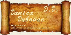 Danica Dubovac vizit kartica